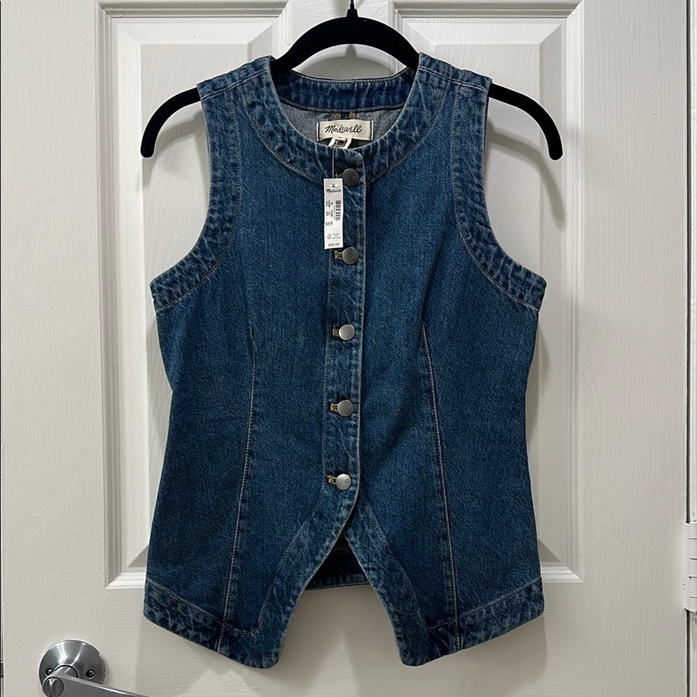 Madewell Classic Blue Denim Vest